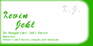 kevin jekl business card